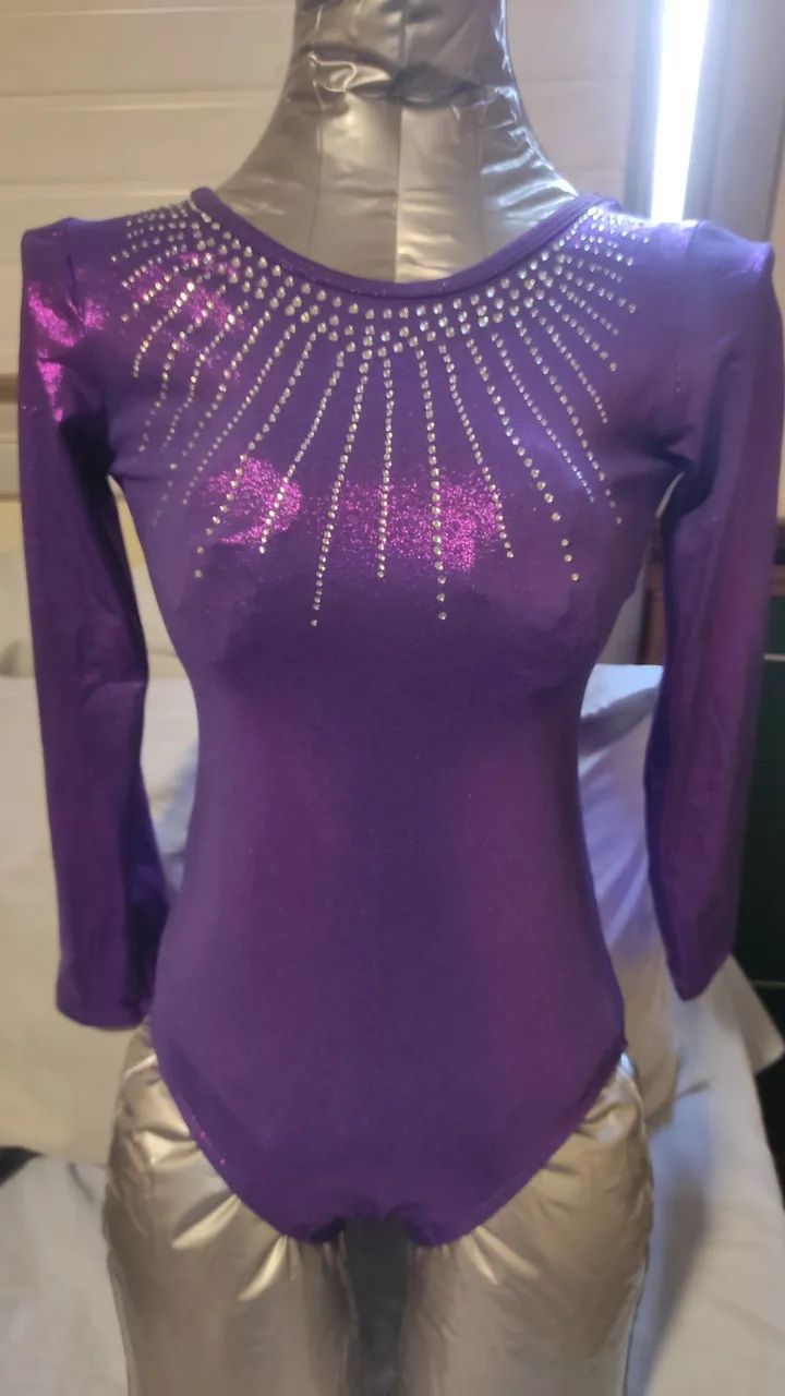 Collant Violeta Roxo Ginástica Artística