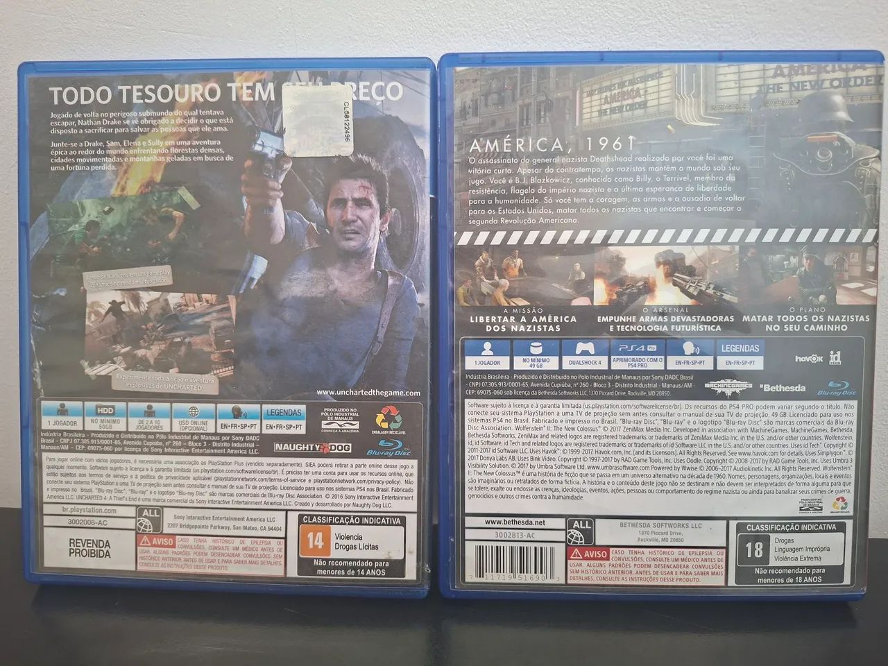 Wolfenstein 2 + uncharted 4 ps4 - Foto 2