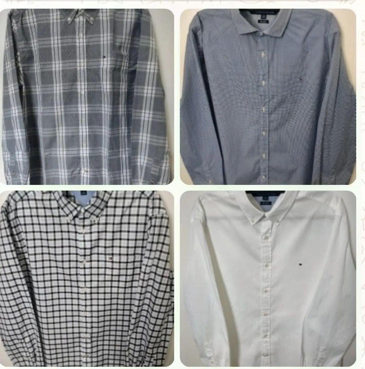 4 Camisas Tommy Hilfiger 