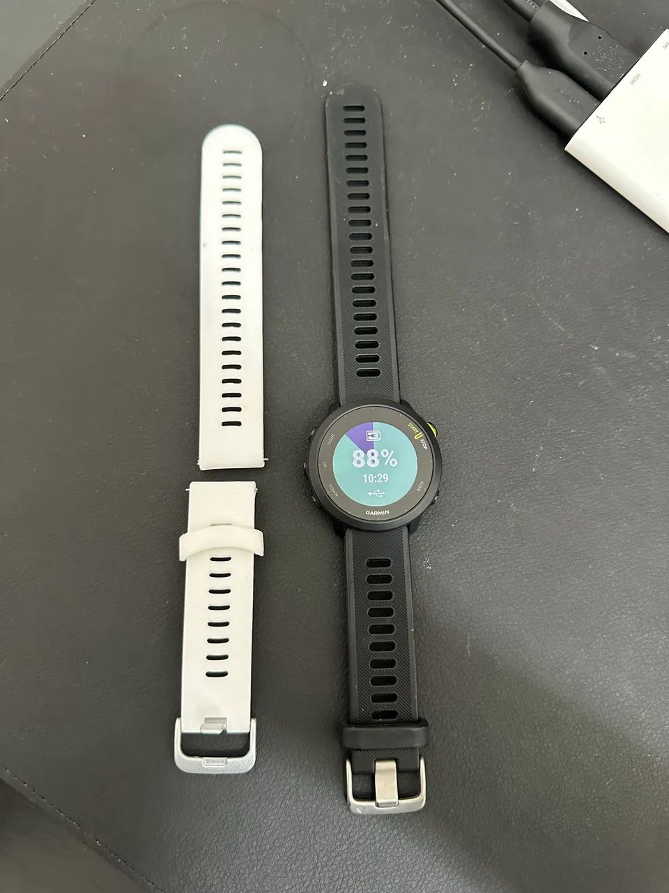 Garmin forerunner 55 com pulseira extra e cabo - Relógio Esportivo para corrida 