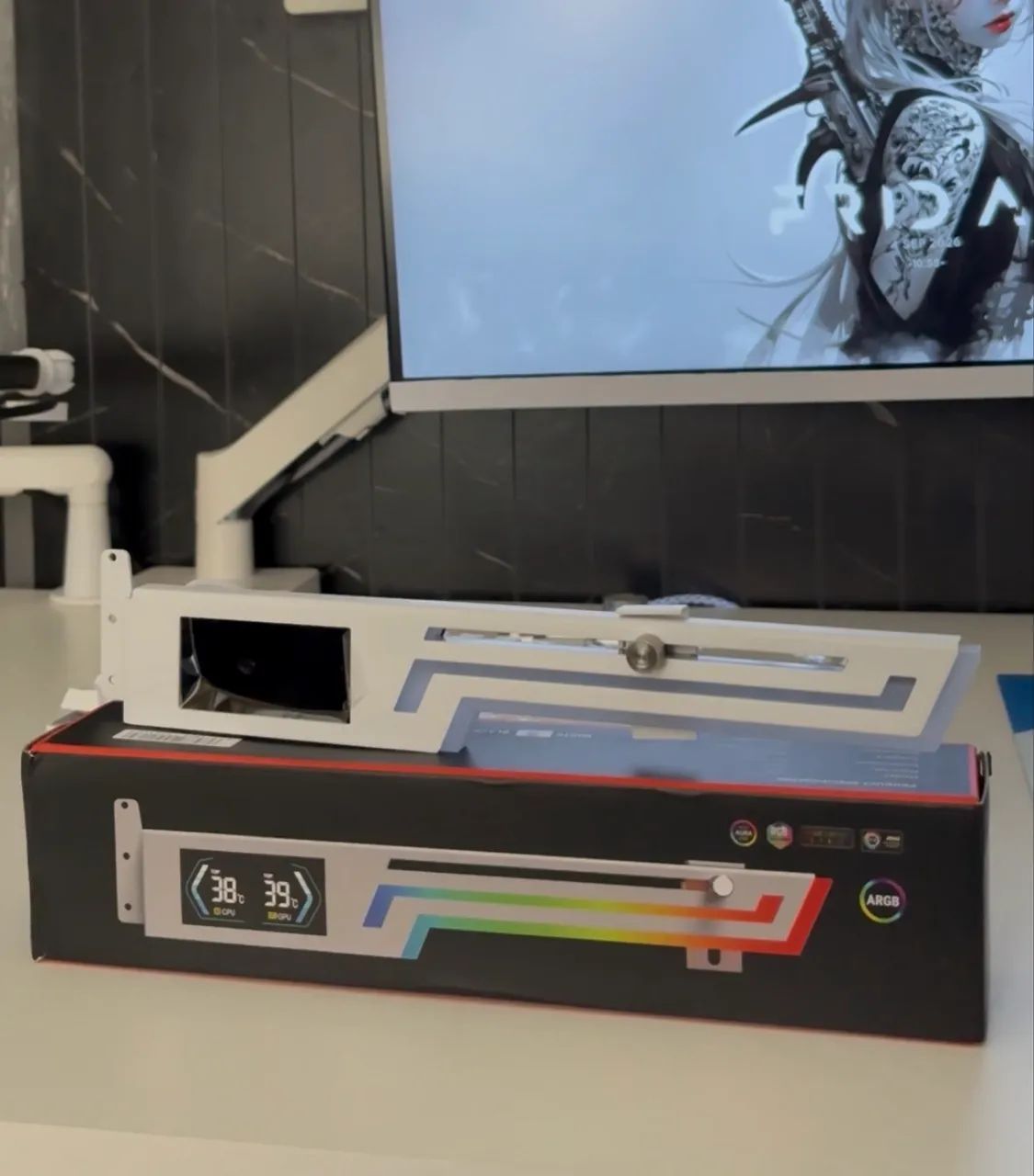 Suporte GPU ARGB com LCD (Informações da GPU e CPU)