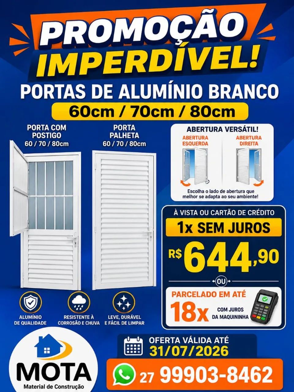 Porta de alumínio - Foto 2