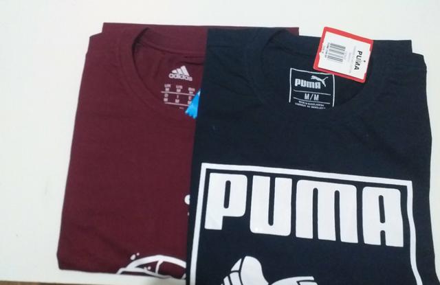 Kit 2 Peças Camiseta Masculina 100% Algodão Top Tamanho M - Foto 4