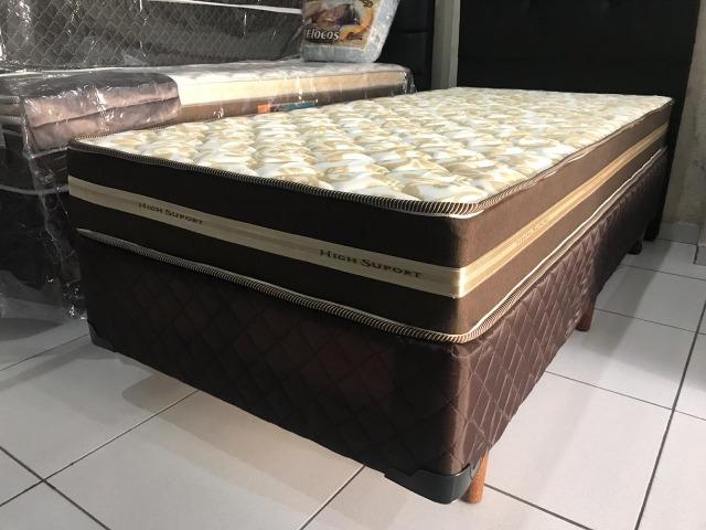 Cama box Solteiro Espuma D-45 Hellen - Peça Nova! - Foto 3