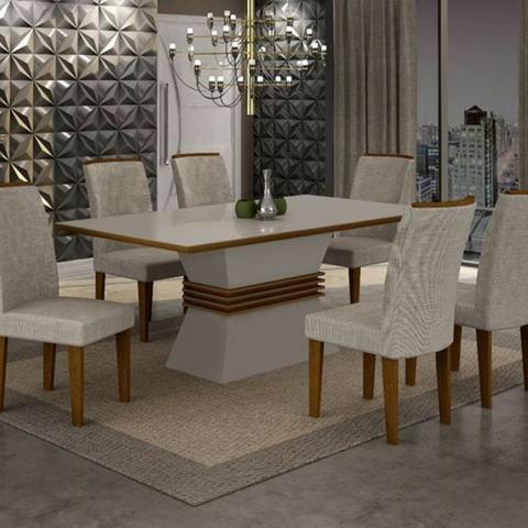Mesa de Jantar 6 cadeiras luxory - Whats 9 * receba rápido e pague na entrega!