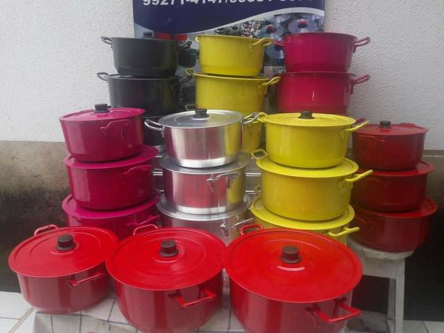 Kit com 3 peças de alumínio