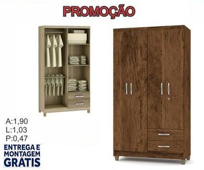 (Entrego e Monto No Mesmo dia) Lindo Guarda Roupa 4 Portas Novo Apenas 399,00