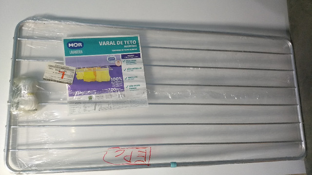 Varal de Teto de Alumínio 1,20m MOR - Foto 4