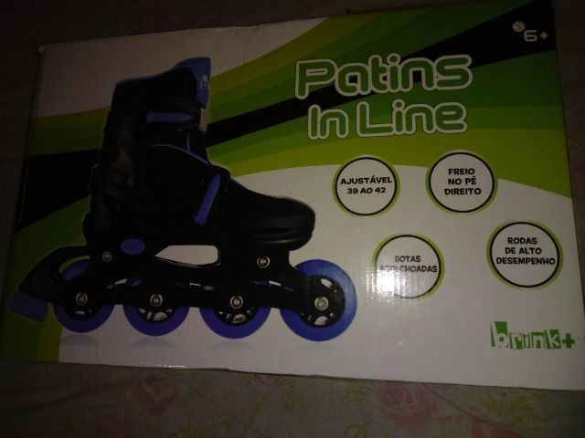 Troca patins por bicicleta com volta $