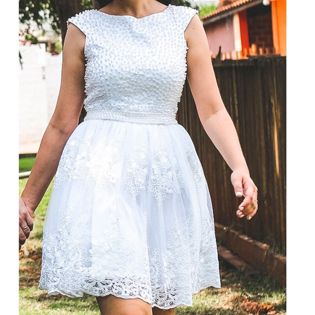 vestido branco olx