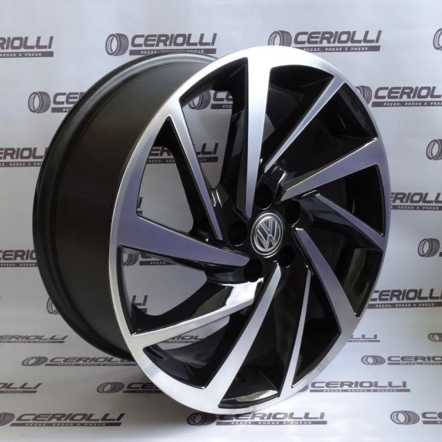 Roda Novo Polo Virtus Tcros Aro 17 5x100  Krmai R93 - Foto 2