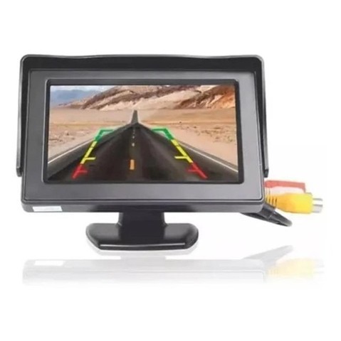 Tela Monitor Lcd 4.3 E-tech Com 2 Entradas De Vídeo