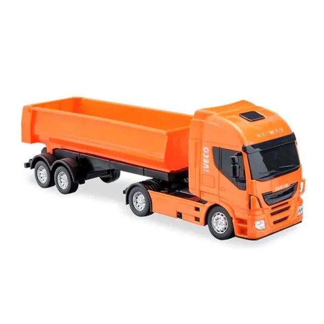 Caminhão Brinquedo Carreta Báu Iveco Hi Way Miniatura Usual - R$ 67