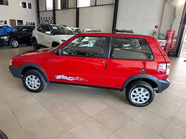 Fiat Uno Mille Way Econ, ano 2013, vermelho. (17492)