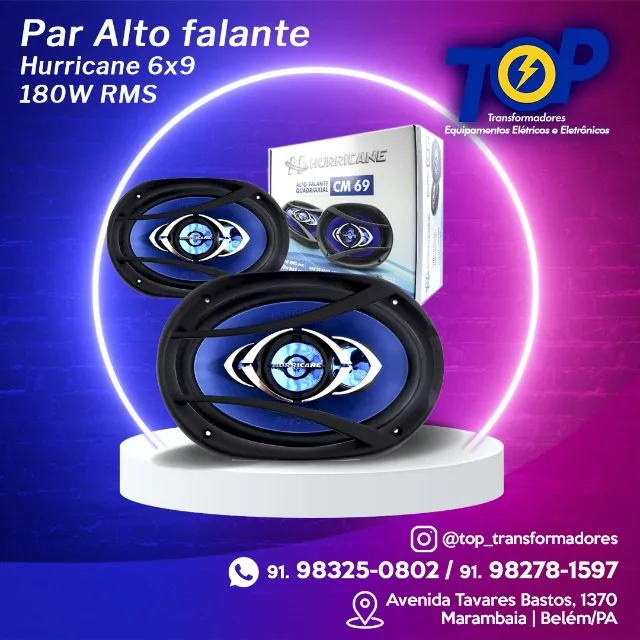 Comprar Alto Falante Mini Paredão 500wrms Total 6 Pol Hurricane