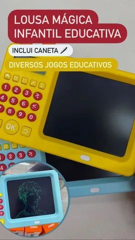 Lousa Educativa Infantil Com Jogos e Canetinha Para Desenhar. Entrega Grátis!  - Artigos infantis - Monte Castelo, São Luís 1255802787