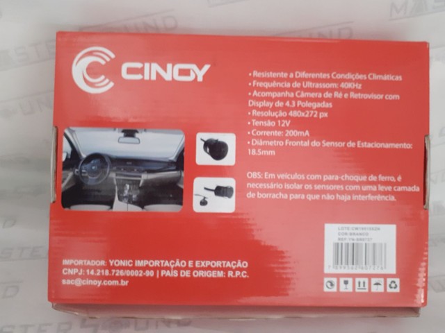 Kit. Espelho retrôvisor com câmera de ré. ?  sensor de estacionamento. 4 pontos. - Foto 5