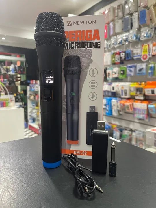 Microfone DinâMico de Mão,131 PéS Redução Ruído Som NíTido Sem Distorção Microfone Sem Fio