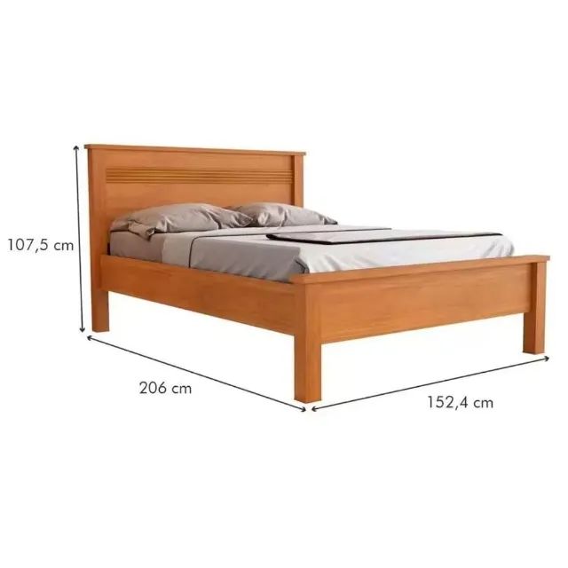 Cama Casal Tamanho Padrão 100% MDF. Produtos Novos Direto de Fábrica P/Sua Casa. - Foto 5