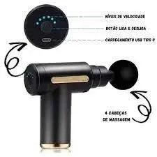 Massageador Elétrico Portátil Profissional Muscular Pistola Bivolt 30w - Foto 3