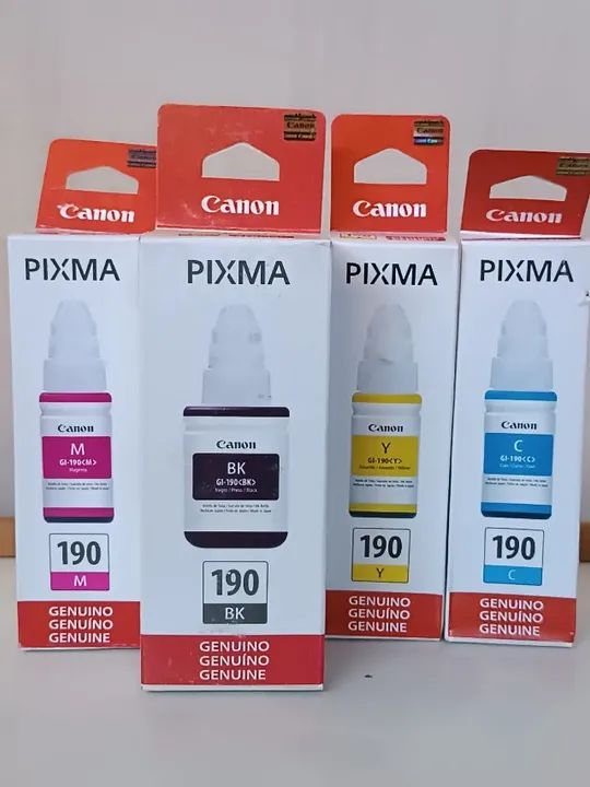 Kit 4 refil tinta original  Canon GI190