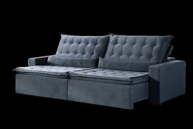 Sofá retrátil reclinável 2,30m Chuck 