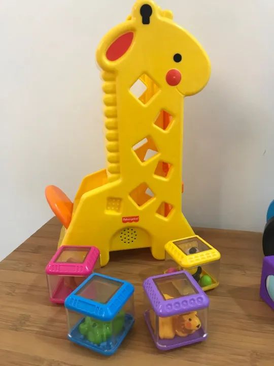 Brinquedos Fisher Price Girafa e Zebra  - Foto 3