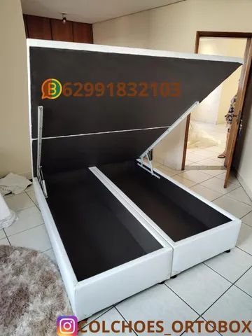 Box baú queen size estrutura reforçada/blindado - Foto 3
