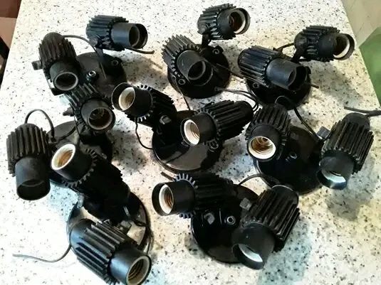 Spots articulados aletados para 2 lâmpadas - branco e preto - Foto 5