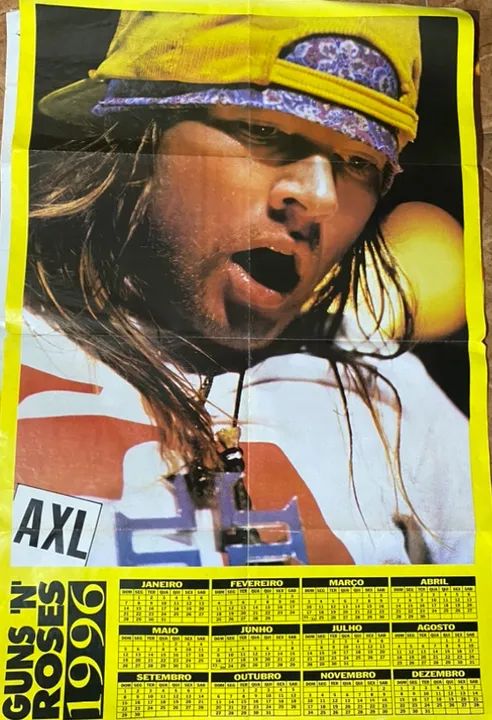 Você que nasceu em 1996 é Fã do GUNS N?ROSES, Colecionador ou Dono de bar de Rock.