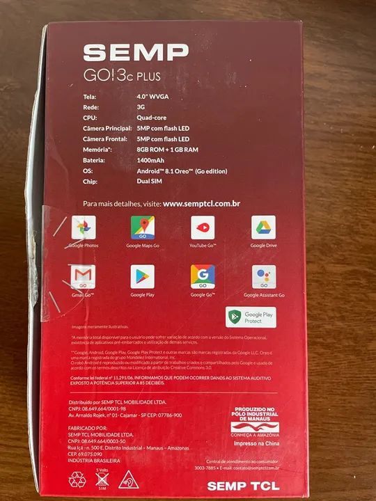 Smartphone SEMP GO1 3C PLUS - Novo (vitrine) - Foto 2