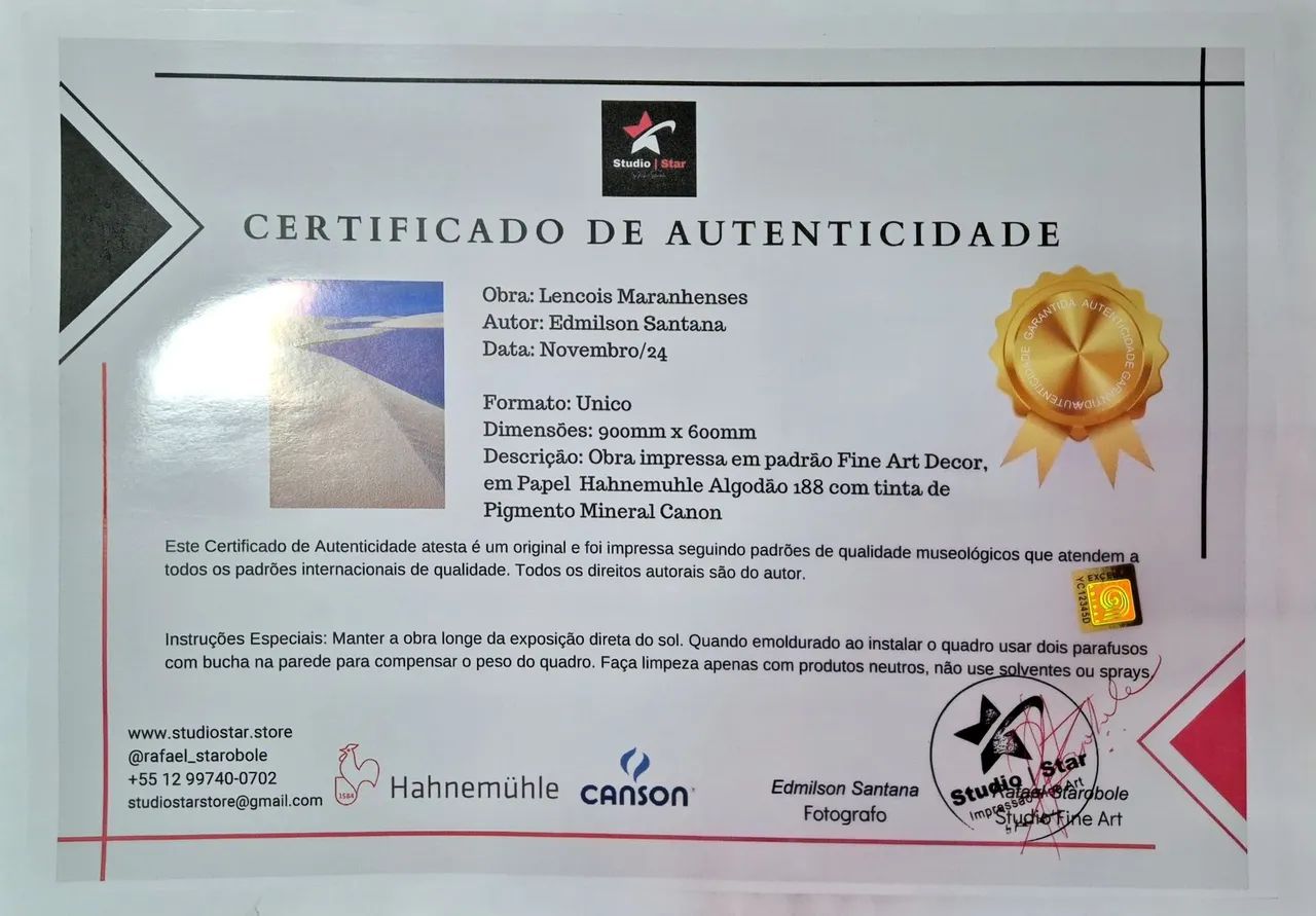 Quadro patrão FineArt Decor Autoral - Lençóis Maranhenses  - Foto 4