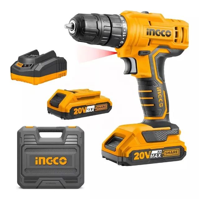 Parafusadeira 20v Bat 3/8 Pol Com 2 Bat CIDLI20012-9 Ingco - Foto 2