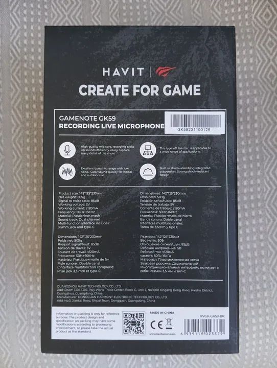 Microfone RGB Havit - Foto 2