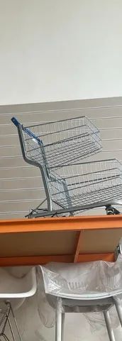 Carrinho Duplo p/ compras 90 litros . NOVO!!! - Foto 2