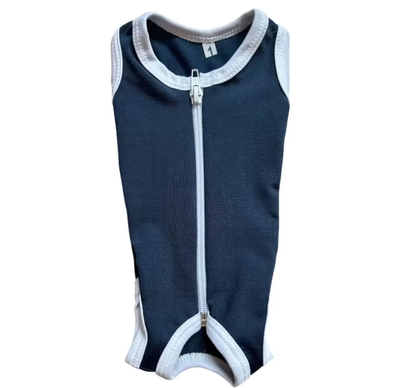 Roupa Pós-Cirúrgica com Zíper para Gatos e cães de pequeno porte  - Foto 3