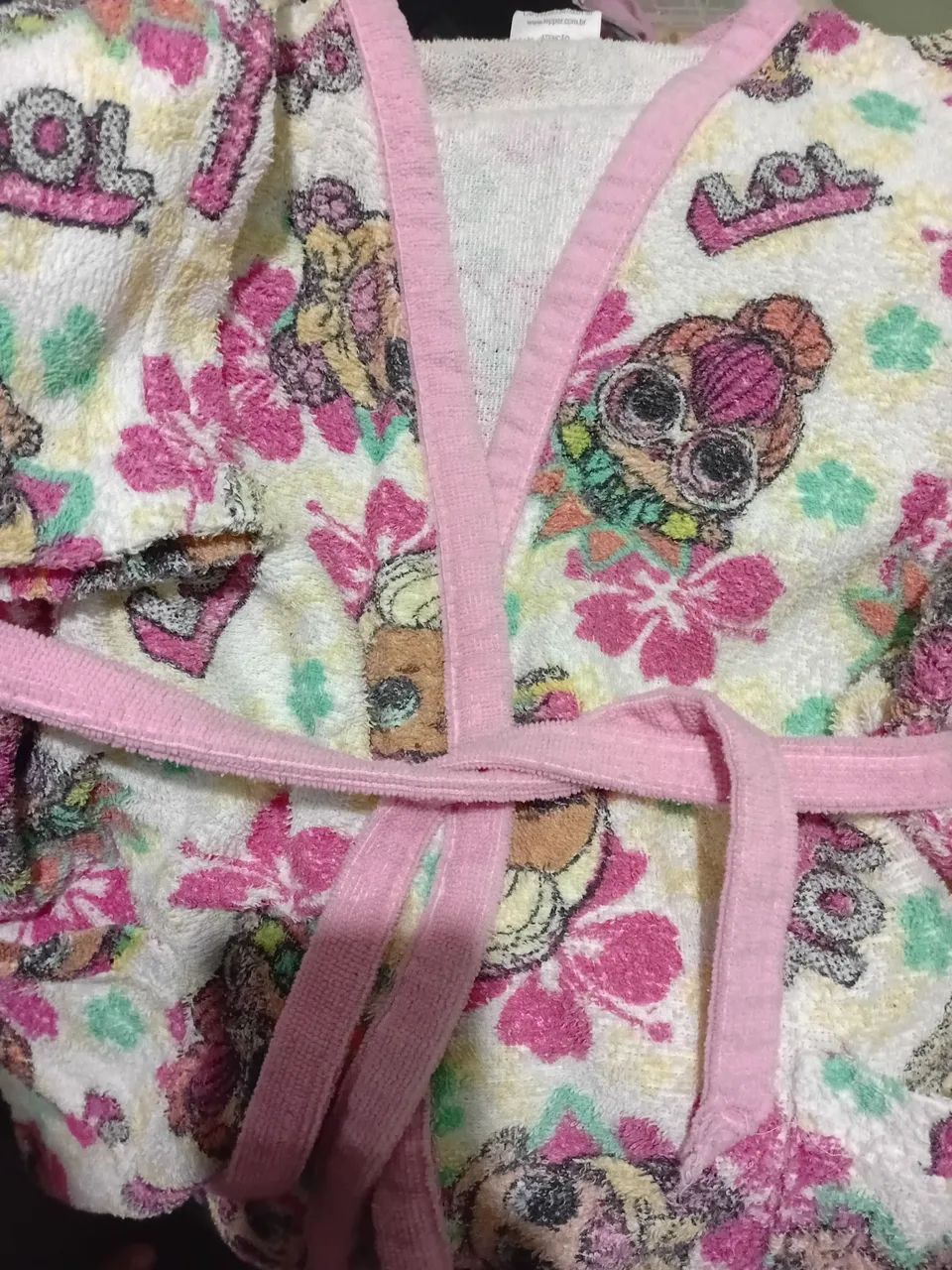 Roupão infantil da LOL