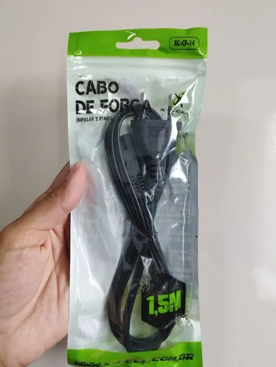 Cabo de força bipolar - 2 pinos - Foto 4