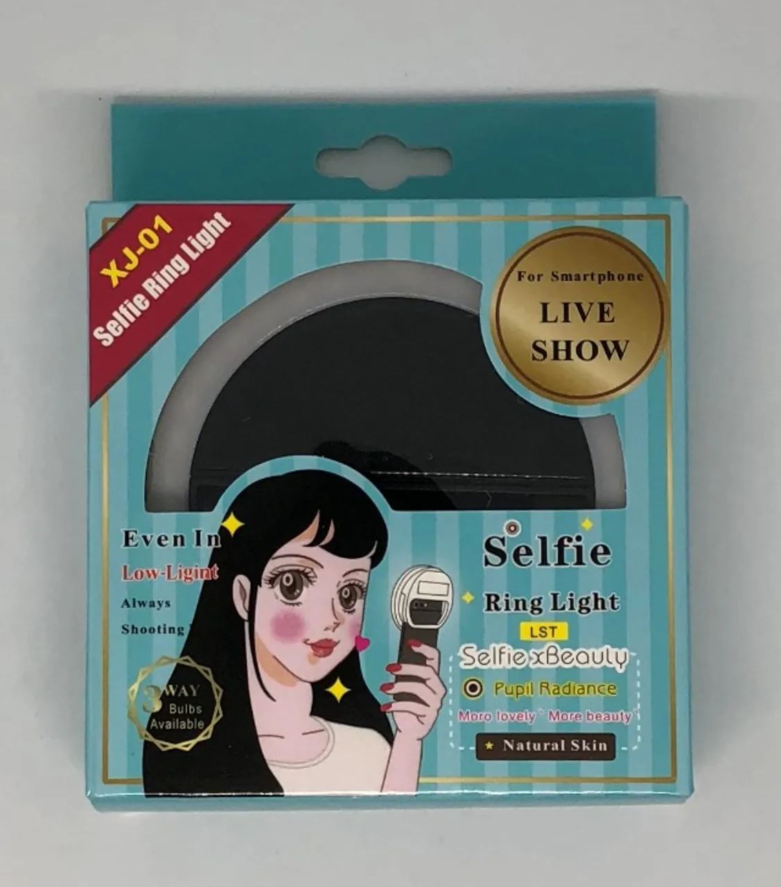 Luz Led Selfie Ring Light Clipe Flash Celular Universal Nova na Caixa