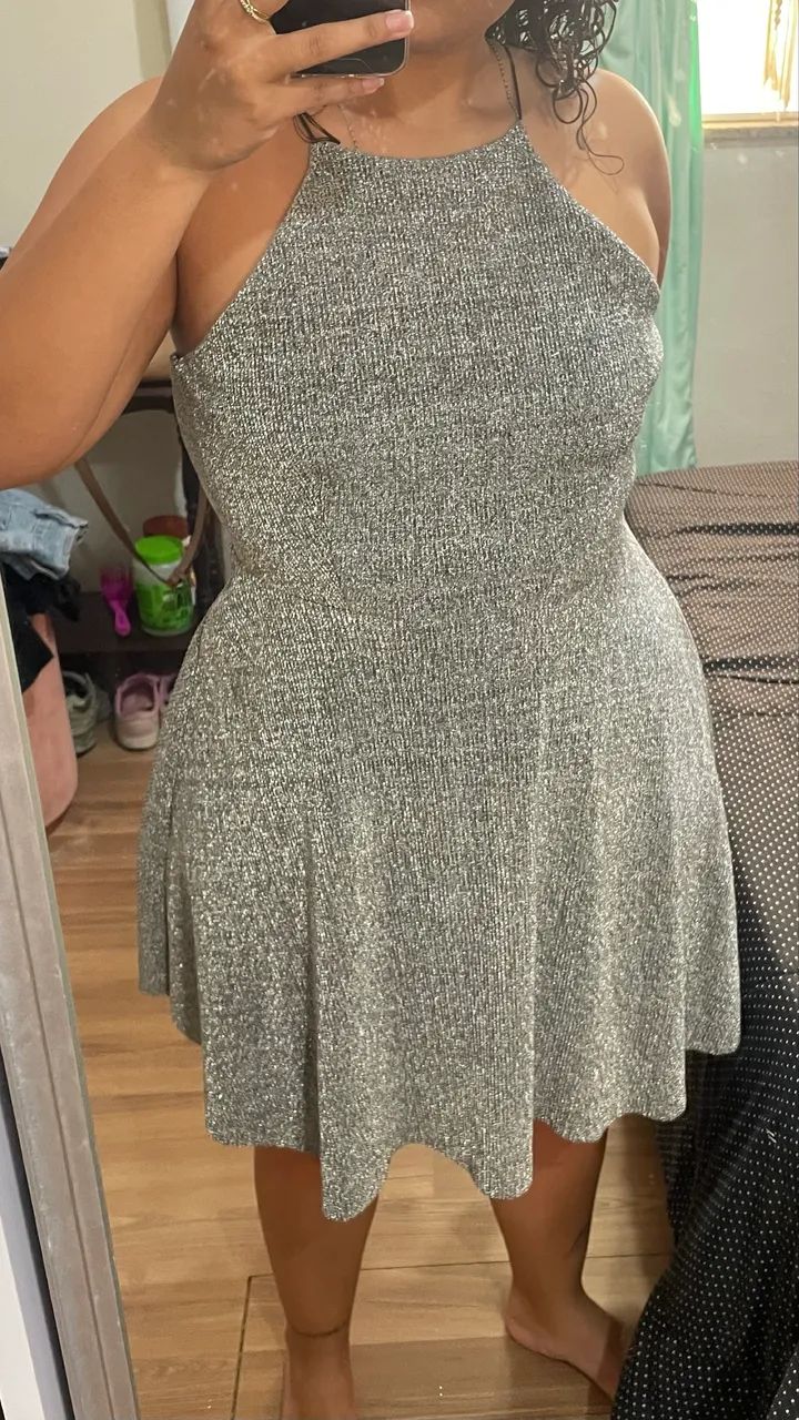 Vestido de Festa Prata  - Foto 5