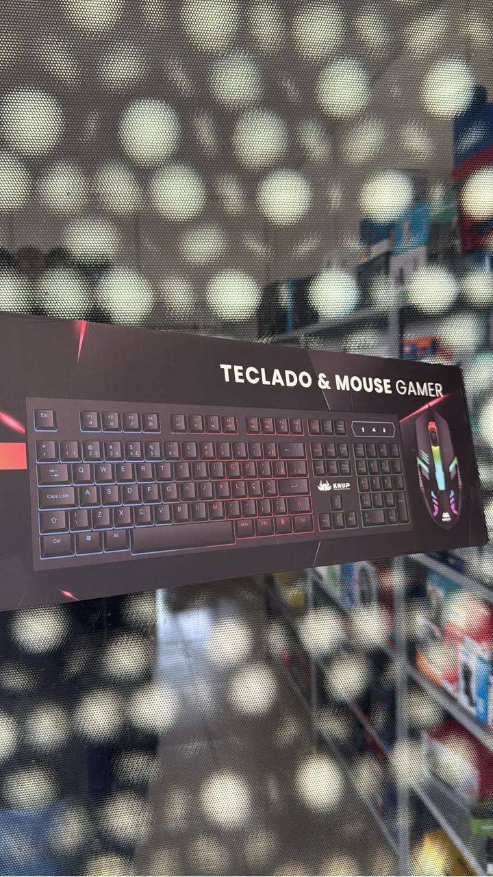 Teclado gamer com Led e mouse gamer kit gamer USB 