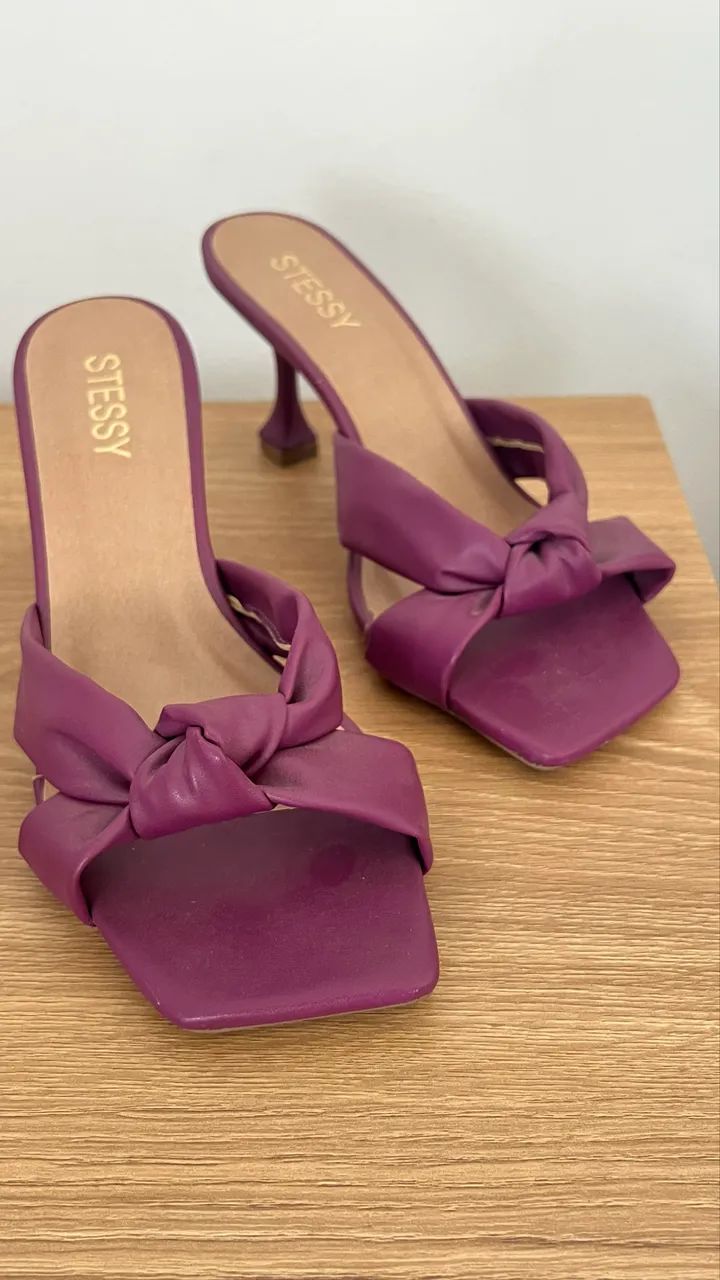 Tamanco roxo/ fucsia - Foto 2