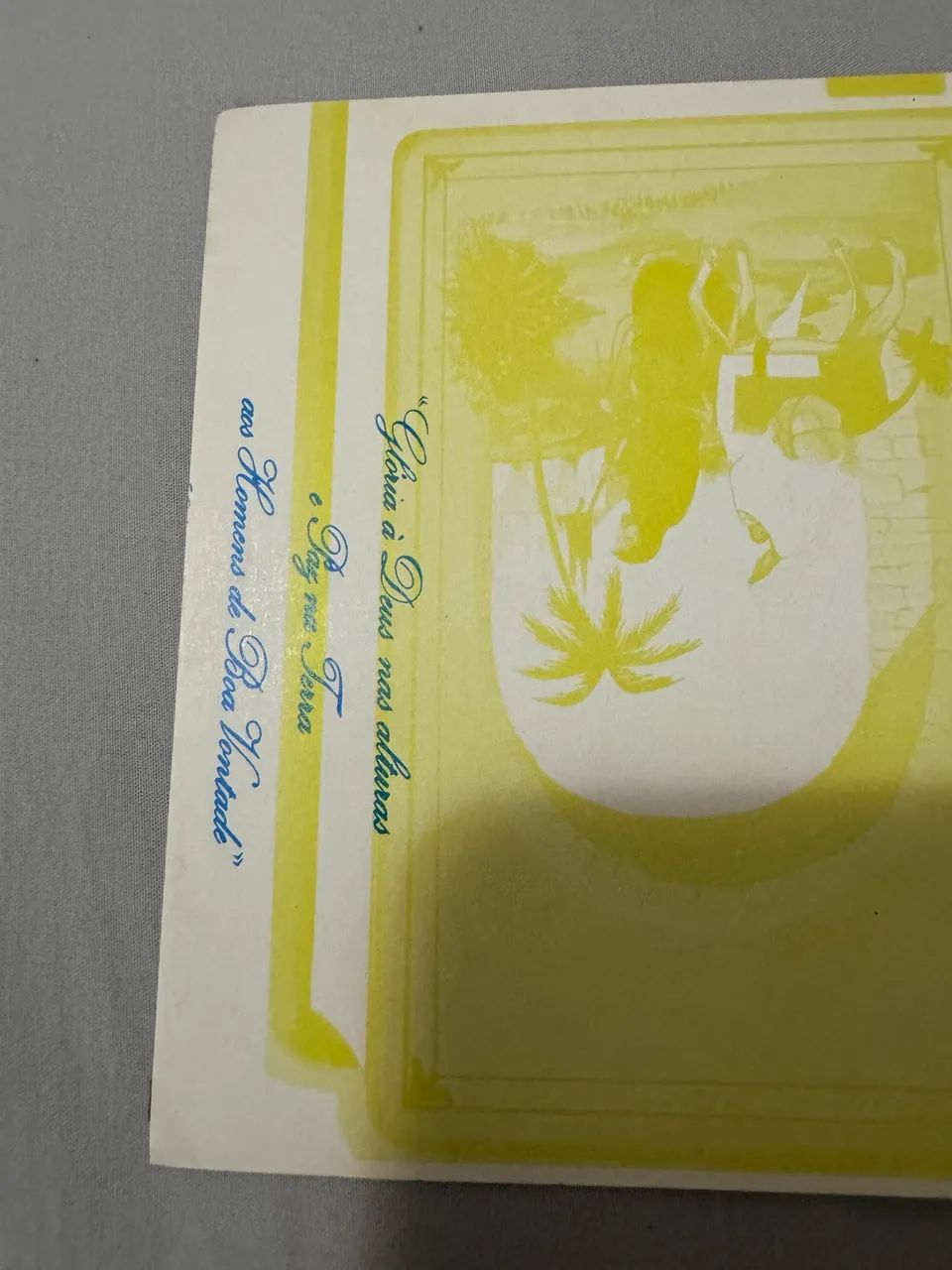 Kit 2 papéis de carta/ cartão raro , frente e verso com imagens e frases , década de 80/90 - Foto 3