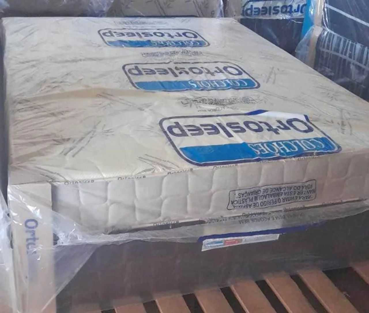 Cama Box Ortosleep - Colchão  acoplado Novo