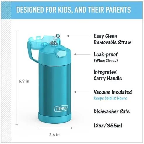 Garrafa Térmica Infantil Funtanier 355ml - Thermos - Foto 2