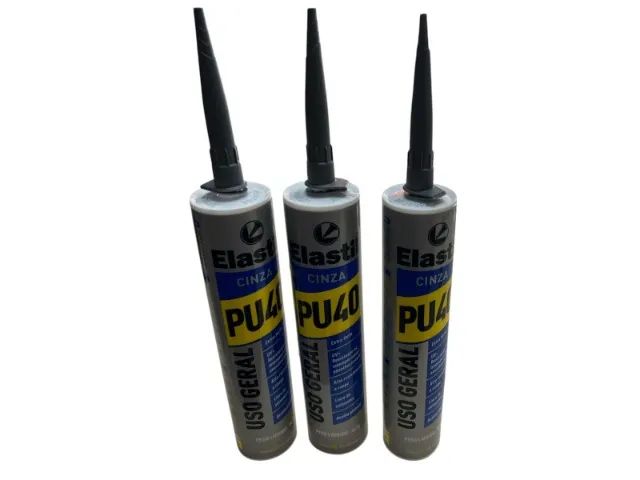 Selante PU40 Cinza Elastil - Uso Geral 367g - Foto 3