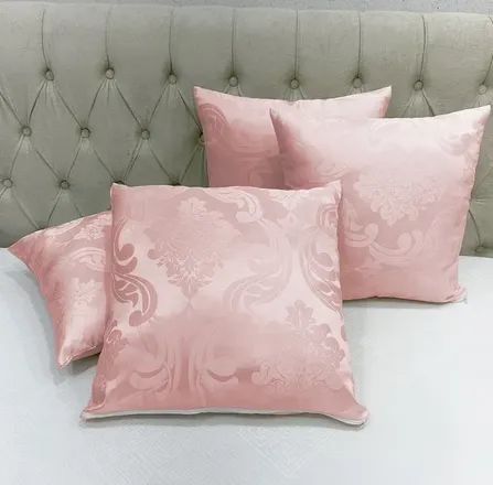 Capa de almofada 42x42 jacquard rose