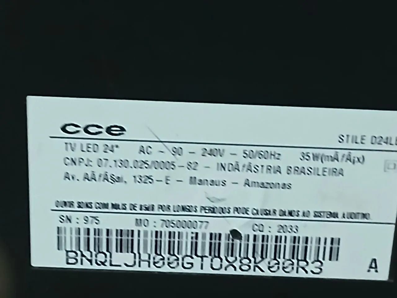 Tv cce Led 24 polegadas - Foto 2