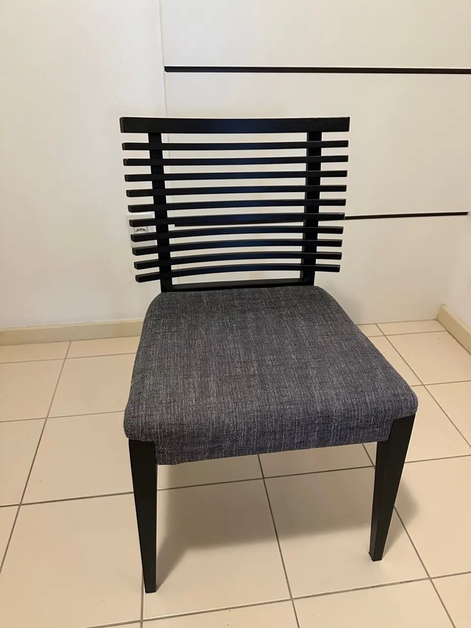 Cadeira de Jantar Moderna Preta - Foto 2