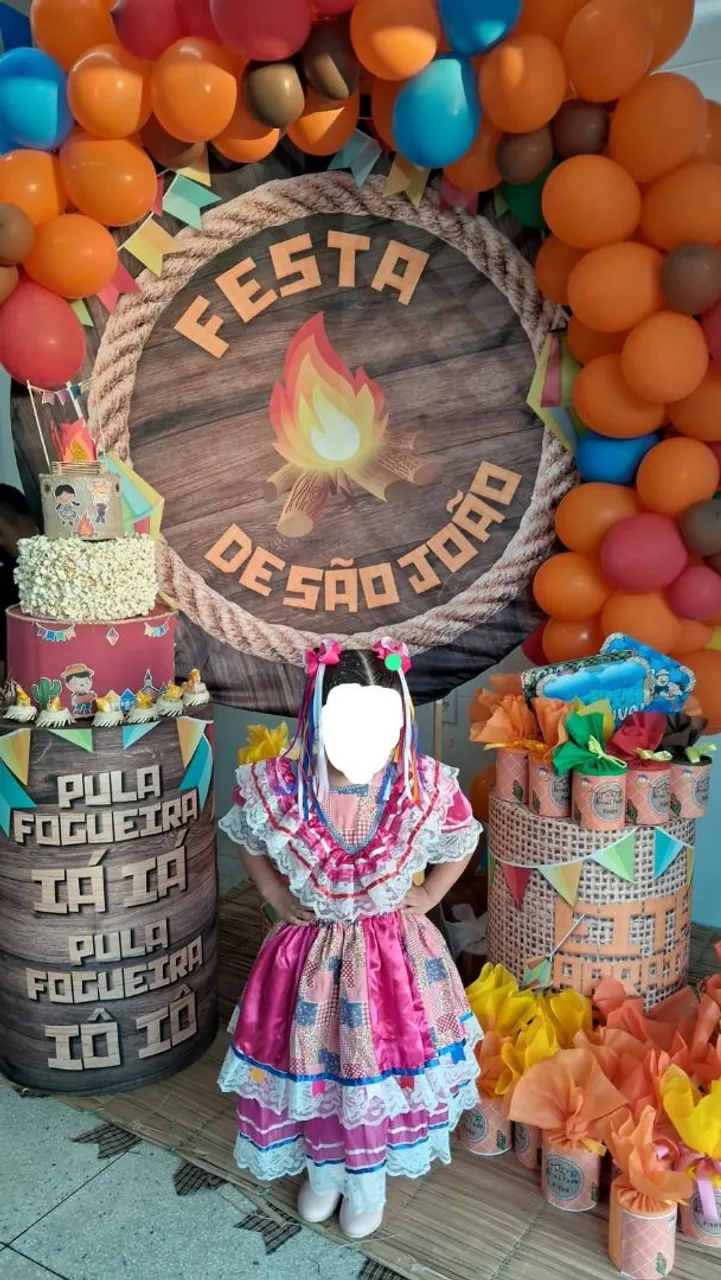 Vestido Festa Junina Infantil